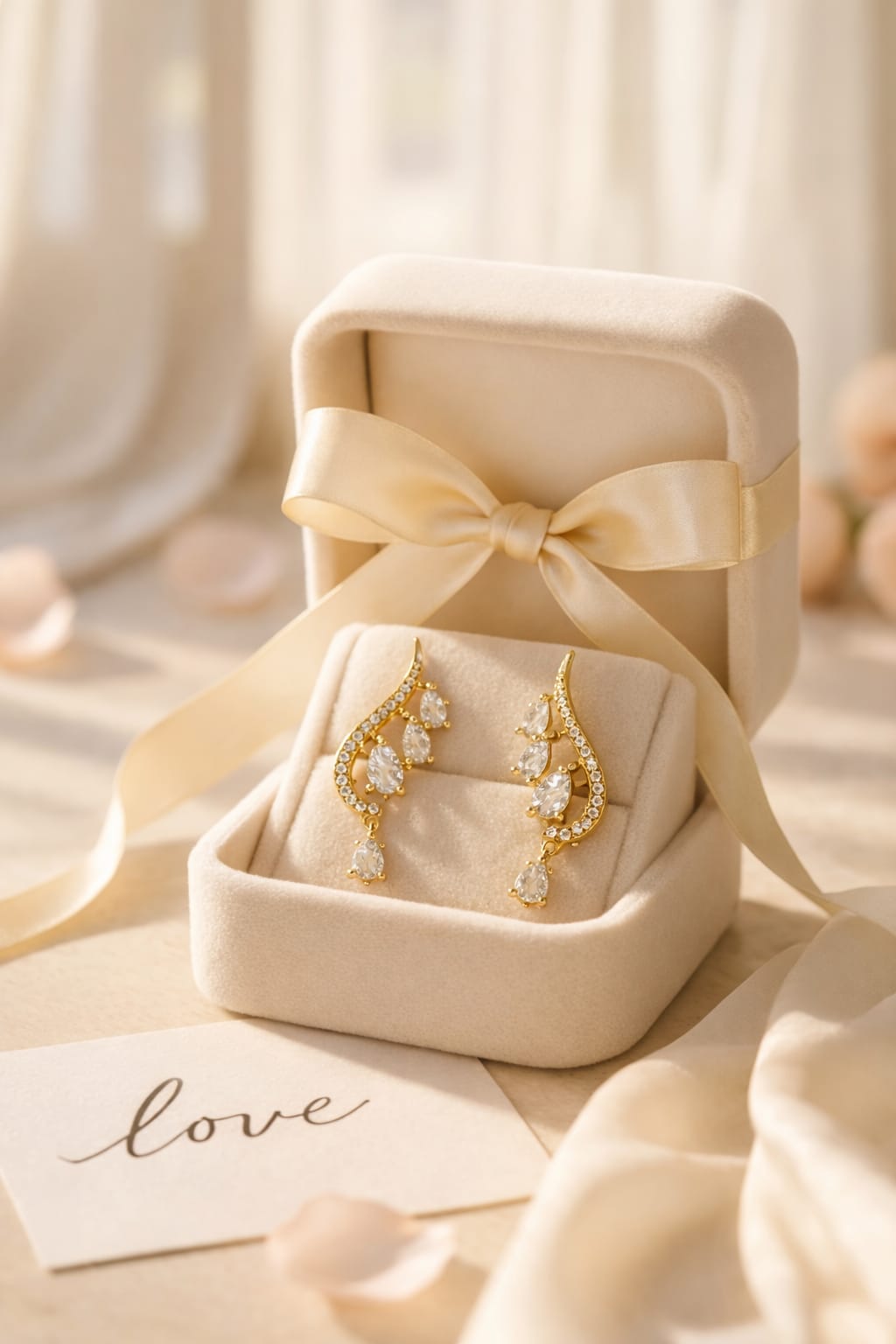 Zircon Leaf Drop Earrings | Elegant Gold Party Wear Earrings | Isha Elite