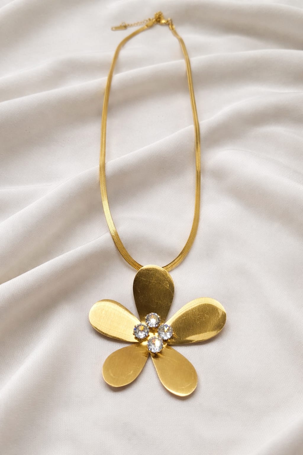 Golden Bloom Statement Necklace