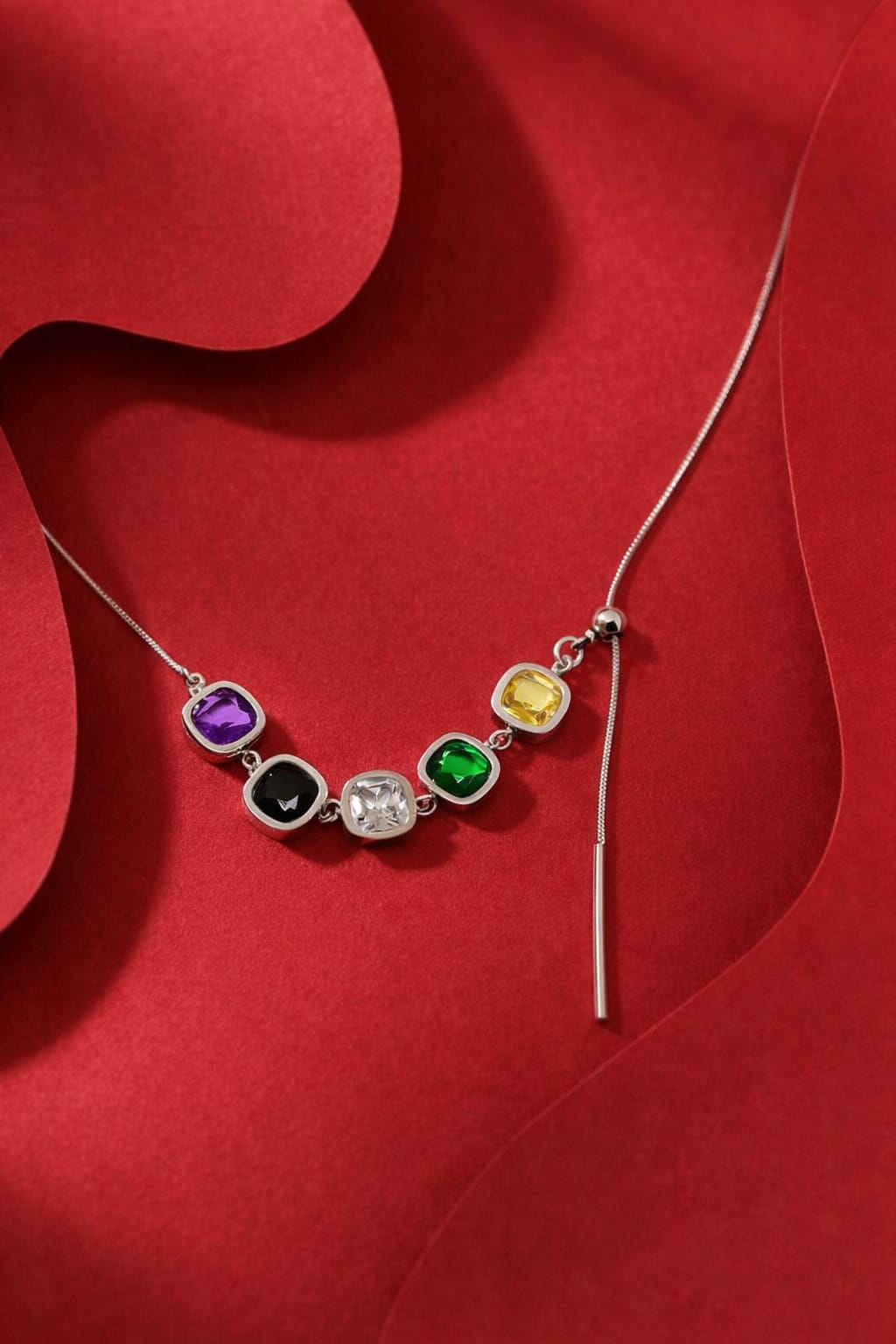 Aurora Multicolor Crystal Necklace